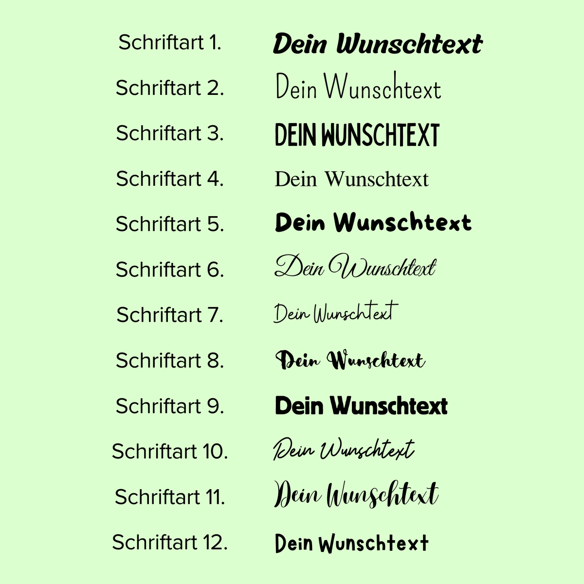 Dein Name Schriftzug zum Aufbügeln