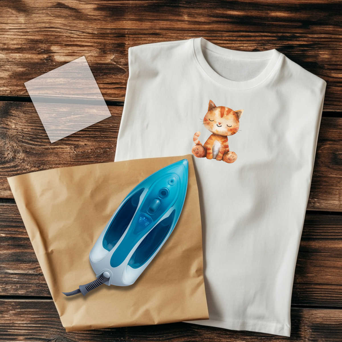 Süße Katze Bügelbild