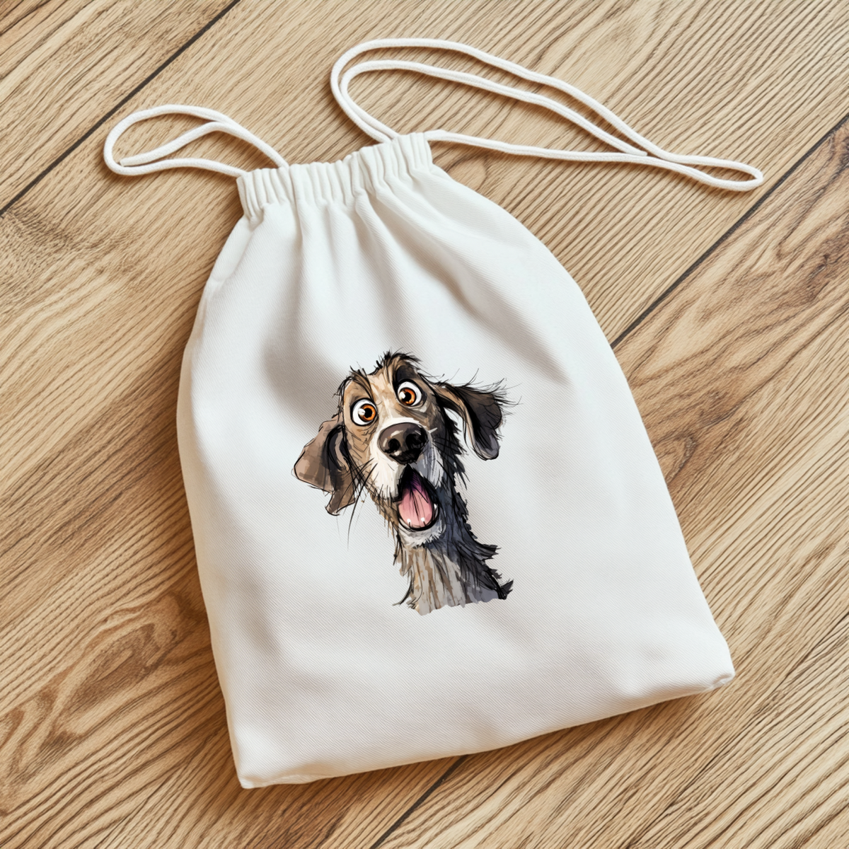 Lustiger Hund Bügelbild